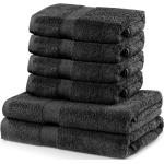 Graue FLHF Handtücher Sets aus Textil 70x140 6-teilig 