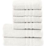 Weiße Unifarbene Handtücher Sets aus Textil 70x140 6-teilig 