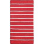 Rote Gestreifte Seahorse Handtücher Sets aus Baumwolle 3-teilig 