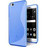 Blaue Huawei P8 Cases Art: Soft Cases aus Silikon 