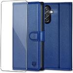 Reduzierte Royalblaue Samsung Galaxy A14 Hüllen Art: Flip Cases mit Bildern mit Schutzfolie 