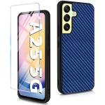 Anthrazitfarbene Geflochtene Samsung Galaxy A25 Hüllen Art: Slim Cases mit Bildern mit Schutzfolie 