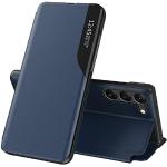 Reduzierte Blaue Elegante Samsung Galaxy S23 Hüllen 2023 Art: Flip Cases mit Bildern aus Leder klappbar 