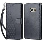 Schwarze Samsung Galaxy S7 Hüllen Art: Flip Cases mit Bildern aus Leder klappbar 