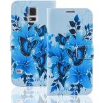 Blaue Numerva Huawei Ascend Y630 Cases Art: Flip Cases mit Muster 