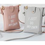 Rosa Mini-Bags aus PU mit Handyfach für Damen 