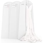 Weiße Hangerworld Kleidersäcke & Kleiderhüllen durchsichtig mit Reißverschluss zum Abschlussball 