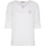 Weiße Hangowear Tunika-Blusen aus Spitze für Damen Größe 3 XL 