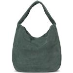 Hannah Hobo Bag L Suede-pine forest