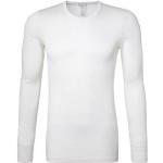 Weiße Unifarbene Langärmelige Hanro T-Shirts für Herren Größe XL 