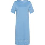 Blaue Kurzärmelige Hanro Damennachthemden aus Baumwolle Größe XL 