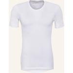 Weiße Hanro T-Shirts aus Baumwolle für Herren Übergrößen 