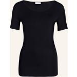 Schwarze Kurzärmelige Hanro T-Shirts für Damen Größe XS 