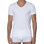 Weiße Hanro V-Ausschnitt T-Shirts aus Baumwolle für Herren Größe XXL 