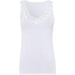Weiße Hanro Festliche Blusen aus Spitze für Damen Größe M 