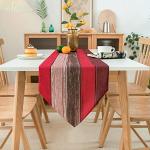 Reduzierte Rote Moderne Tischläufer aus Holz maschinenwaschbar 