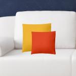 Orange Motiv Hans-Textil-Shop Quadratische Sofakissen & Dekokissen aus Baumwolle maschinenwaschbar 40x40 