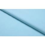 Stoff Meterware Hellblau Baumwolle Linon (Einfarbig, Uni, Schadstoffgeprüft, Pflegeleicht, ca 140 g/qm, ca. 145 cm breit, 1 Meter)
