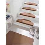 Reduzierte Braune Moderne Hanse Home Stufenmatten & Stufenteppiche selbstklebend 15-teilig 