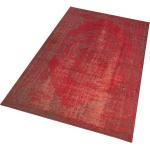 HANSE Home Teppich »Cordelia«, rechteckig, Höhe: 9 mm, Kurzflor, Used Look, Vintage Optik, Robust, Pflegeleicht, Gekettelt, rot, rot
