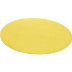Gelbe Unifarbene Hanse Home Runde Runde Teppiche 200 cm aus Kunstfaser 