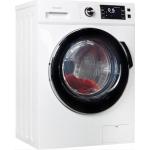E (A bis G) HANSEATIC Waschtrockner "HWD86W114BE" Luftwäsche, Nachlegefunktion weiß