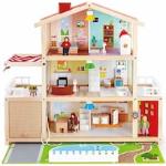 Bunte HAPE Puppenhäuser Villa aus Holz für 3 - 5 Jahre 