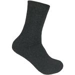 Graue Oeko-Tex Bio Thermo-Socken aus Frottee für Herren Größe 39 4-teilig für den für den Winter 