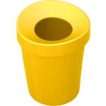 Gelbe Vitra Runde Papierkörbe aus Kunststoff mit Deckel 
