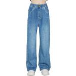 Casual Atmungsaktive Baggy Jeans für Kinder aus Denim für Mädchen Größe 140 
