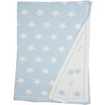 Happy Decor Kids -Babydecke Little Stars 100% Natürliche Baumwolle -Blau, Weiß- 90 x 120 cm