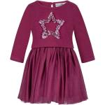 Reduzierte Pinke Bestickte Rundhals-Ausschnitt Bestickte Kinderkleider mit Knopf aus Baumwolle für Mädchen Größe 116 