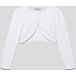 Weiße Happy Girls Mini Kinderübergangsjacken aus Baumwolle für Mädchen Größe 146 