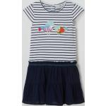 Reduzierte Marineblaue Bestickte Happy Girls Jerseykleider für Kinder aus Jersey für Mädchen Größe 110 