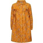 Senfgelbe Langärmelige Happy Girls Kinderblusenkleider & Kinderhemdkleider aus Polyester für Mädchen Größe 122 