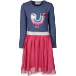 Reduzierte Blaue Bestickte Happy Girls Kinderfransenkleider mit Fransen aus Jersey für Mädchen Größe 98 