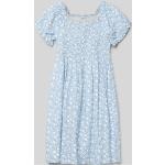 Blaue Happy Girls Kinderkleider A-Linie aus Viskose für Mädchen Größe 140 
