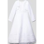 Weiße Happy Girls Midi Midikleider für Kinder & knielange Kinderkleider aus Polyester für Mädchen Größe 140 