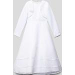 Weiße Happy Girls Midi Midikleider für Kinder & knielange Kinderkleider aus Polyester für Mädchen Größe 146 