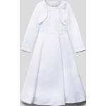 Weiße Happy Girls Kinderkleider mit Bolero aus Polyester für Mädchen Größe 134 