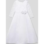 Weiße Bestickte Happy Girls Kinderfestkleider mit Reißverschluss aus Polyester für Mädchen Größe 134 