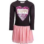 Schwarze Happy Girls Jerseykleider für Kinder aus Jersey für Mädchen Größe 98 