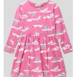 Pinke Happy Girls Mini Minikleider für Kinder & kurze Kinderkleider aus Baumwolle für Mädchen Größe 140 