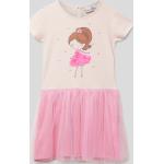 Hellrosa Happy Girls Mini Minikleider für Kinder & kurze Kinderkleider aus Baumwolle für Mädchen Größe 128 