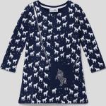 Marineblaue Happy Girls Kindersweatkleider aus Baumwolle für Mädchen Größe 110 
