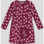 Reduzierte Fuchsiafarbene Happy Girls Kindersweatkleider aus Baumwolle für Mädchen Größe 122 