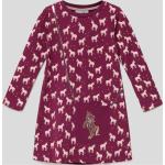 Fuchsiafarbene Happy Girls Kindersweatkleider aus Baumwolle für Mädchen Größe 122 