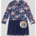 Marineblaue Happy Girls Kindersweatkleider aus Mesh für Mädchen Größe 110 