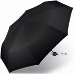 Schwarze Unifarbene Happy Rain Taschenschirme aus Polyester 