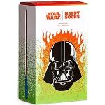 Reduzierte Bunte Happy Socks Crew Star Wars Darth Vader Ringelsocken für Herren Größe 39 